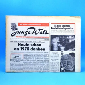Junge Welt 27. November 1959 zum Geburtstag zur Hochzeit 27.11.1959 DDR - Bild 1 von 1