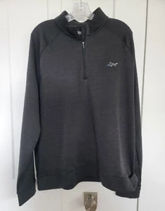 Greg Norman 1/4 Zip Sweatshirt Sweater Black XL - Picture 1 of 12