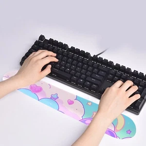 Kawaii Clouds Moon Keyboard Wrist Rest Computer Gaming Office Accessory Gift - Picture 1 of 4