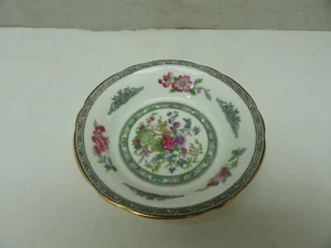 TAZÓN DE POSTRE DE FRUTA PARAGON ÁRBOL DE CACHEMIRA 5" BLANCO FESTONEADO CON BORDE DORADO - Imagen 1 de 4