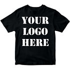 Personalised Your Logo Here Text Name Photo Boys Girls Teen Kids T-Shirts #DNE