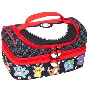 Bolsa de almuerzo Pokémon de varios compartimentos para escuela con aislamiento térmico doble piso - Imagen 1 de 8