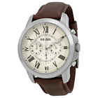 Fossil Grant Chronograph Cream Dial Men's Watch FS4735IE