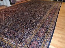 Outstanding 12x22 AGRA Palace Antique Oriental Area Rug Purple navy wool