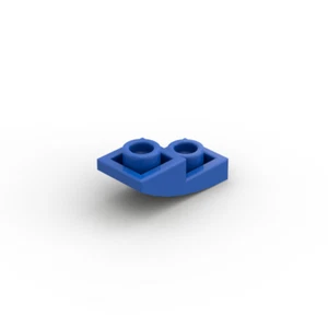 Lego 5x Bogenstein 1x2 slope curved inverted 24201 blau blue - Picture 1 of 1