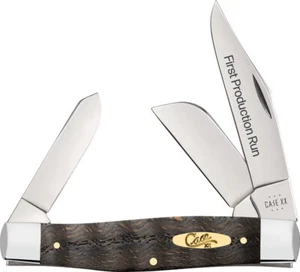 Case Cutlery First Production Large Stockman Curly Oak Wood Folding Knife 94004 - Picture 1 of 1