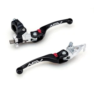 ASV F4 Quad ATV Lever Set Black Long Yamaha Banshee 350 1987 - 2006 - Picture 1 of 3