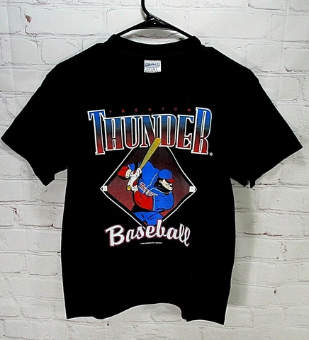 NWOT Trenton Thunder 2004 Youth large shirt-black-New York Yankees Minor League Cover