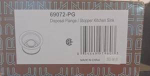 Brida de eliminación de fregadero de cocina Brizo 69072-PG con tapón - dorado pulido  - Imagen 1 de 1