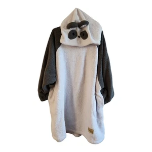 Justice Sherpa Panda One-Piece Pajama One Size Midi Lenght Long Sleeve Hoodie - Picture 1 of 8