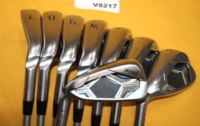 Juego de 8 palos de hierro Ping G430 punto negro 6-PW 45° 50° 54° grafito senior V8217 LH Foto 1 de 4