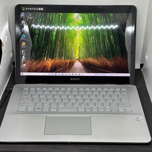 Sony Vaio SVF14A1A1J Silver Core i5-3337U Windows 10 Home RAM 8GB SSD 240GB - Picture 1 of 10