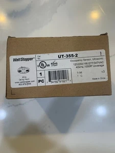 Sensor de ocupación blanco WattStopper montaje en techo ultrasónico UT-355-2 - Imagen 1 de 3
