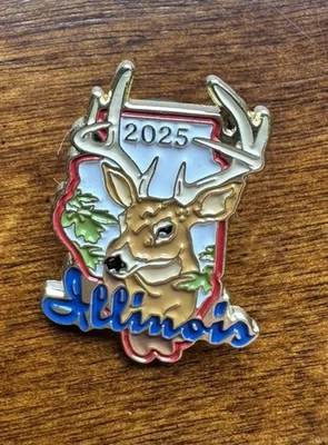 2025 ILLINOIS BIG BUCK Deer Harvest Pin Natural Resources Conservation NEW! - Image 1 of 4