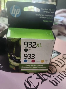 HP 932XL/933 Black High Yield Cyan/magenta/yellow Ink Cartridge Four Pack - Zdjęcie 1 z 3