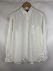 Beams Plus Japan Men’s Long Sleeve Linen Button Up Shirt Size L  - Picture 1 of 22