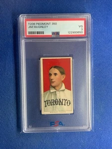 1909-11 T206 - Jim McGinley - Piedmont 350 - PSA 3 en muy buena condición - Imagen 1 de 2