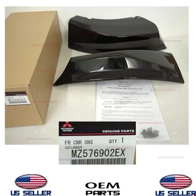 Efectos de esquina inferior delanteros originales OEM negro 2022-2024 Mitsubishi Outlander  Foto 1 de 3