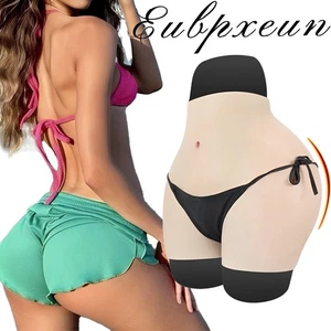 Pantalones de silicona para levantar cadera potenciador de glúteos bragas vagina falsas travesti - Imagen 1 de 10
