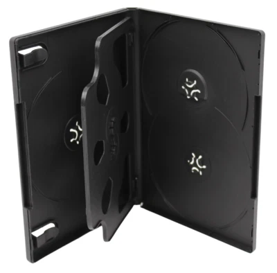 Standard Black DVD 5-Disc Replacement Case 14mm Premium Movie Storage Shell Case - Image 1 of 3
