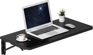 Wall Mounted Desk, Folding Table for Small Spaces, Wall Floating Desk with Heavy - Picture 1 of 12