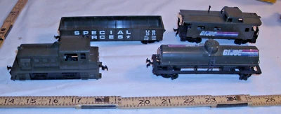 TYCO HASBRO GI JOE 1983 BATTLE SET 4 PIECES TRAIN HO - Image 1 of 4