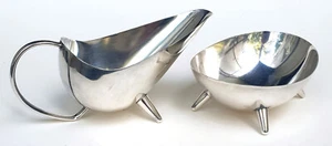 WMF Vintage Cream Pot & Sugar Bowl Silver Plated, Punched, Orig. um 1950 - Picture 1 of 3