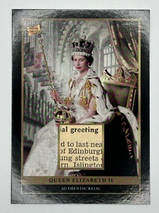 2024 Pezzi del Passato #RELIC-QEII Regina Elisabetta II Stampa Autentica Reliquia - Foto 1 di 2