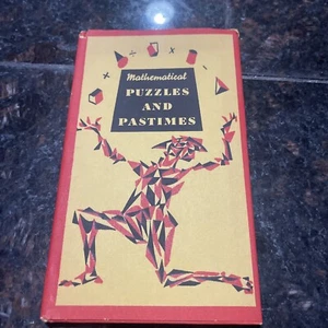 VINTAGE MATHEMATICAL PUZZLES AND PASTIMES BOOK Stanley Wyatt Peter Pauper 1957 - Picture 1 of 5