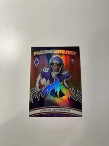 2023 Panini Phoenix - Playing with Fire Justin Jefferson Minnesota Vikings - Bild 1 von 2