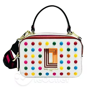 Borsa a tracolla Karl Lagerfeld Paris in pelle premium Simone punti borchiati fotocamera - Foto 1 di 9