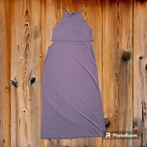 NWOT! Double Zero Sleeveless Cut Out Maxi Dress Size Small in Purple - Picture 1 of 2