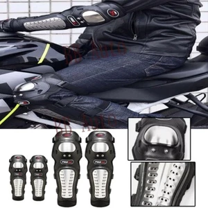 Bicycle Skateboard Skiing Motorcycle Knee Elbow Pads Set Racing Gear Protection - Picture 1 of 8