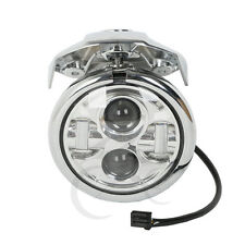 Motorcycle 5 3/4” LED Headlight W/ Bracket Fit For Harley Sportster XL 883 1200