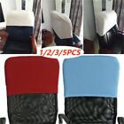 1/2/3/5PCS Elastic Office Dining Chair Back Backrest Cover Head Pillow Slipcover