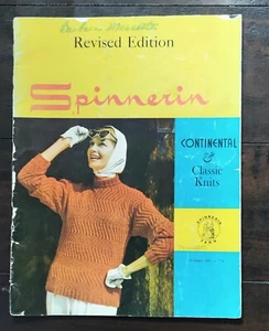 Vintage 1958 SPINNERIN Knitting Magazine Volume 144 Sweaters Mittens Vest 25+ - Picture 1 of 4