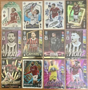 Lot 42 AC Milan Unique Cards GOAT Noir Excellence Ibra Pulisic Leao Shevchenko - Picture 1 of 10