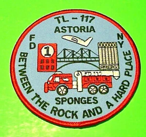 NEW YORK FDNY ASTORIA SPONGES BETWEEN THE ROCK & A HARD PLACE FIRE DEPT PATCH - Picture 1 of 1