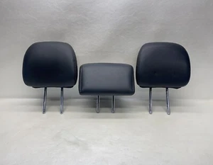 2013-2018 NISSAN Pathfinder QX60 Rear Seat 2nd Row Head Rest Set Black Leather - Picture 1 of 20