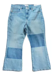 Loft Women’s Reg Fit High Rise Petite Inseam Kick Crop Stretch Jeans Size 33/16 - Picture 1 of 14