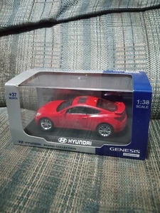 Pin B&D Hyundai Genesis Coupe Red Scale 1:38 New in Box - Picture 1 of 4