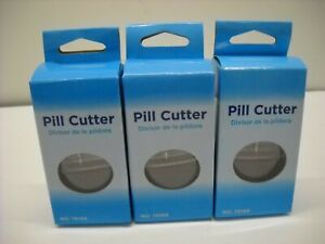 Lot Of 3 Apex Pill Cutters, Pill Slitter, Work, Home, Travel, Cuts Any Size, New