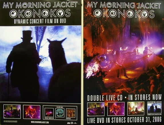 MY MORNING JACKET 2006 okonokos 2 sided promo poster Flawless NEW old stock - Image 1 of 1