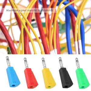 10pcs P3002 4mm Nickel Plated Test Probe Connector For Speaker Binding Post NEW - Picture 1 of 8