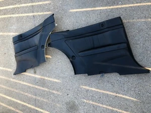 91-95 OEM Acura Legend Coupe 2dr Rear Door Panels Type A Black KA8 Leather - Picture 1 of 5