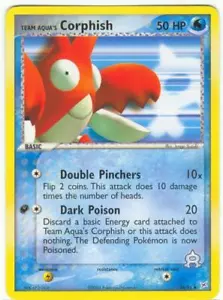 2x (pok-MA-026) Team Aqua's Corphish (U) Pokemon EX Team Magma VS Aqua Card # 26 - Picture 1 of 1