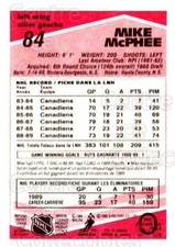 1989-90 O-Pee-Chee Tembec Test #84 Mike McPhee