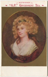 G.P. GOVERMENT TEA, FOOD, THE PARSON'S DAUGHTER - Advertising Postcard - Picture 1 of 2