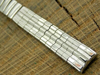 Vintage NOS Unused JB Champion Stainless Expansion Watch Band 10mm Curved Ladies - Image 1 of 3