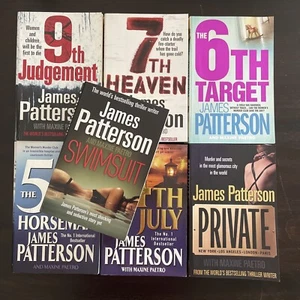 James Patterns and Maxine Paetro soft cover books bulk lot X7 - Bild 1 von 5